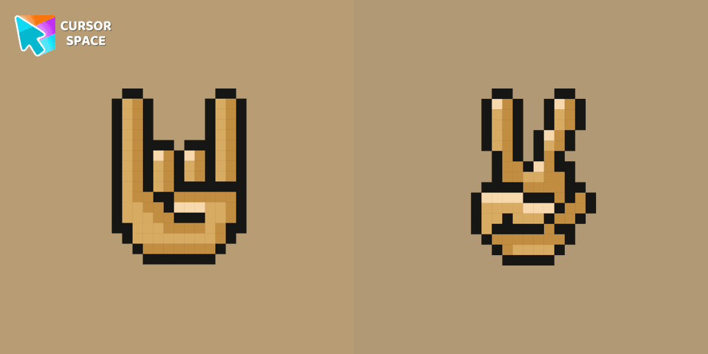 Gestures Pixel cursor cursor pack